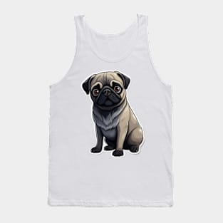 Cute Pug Dog - Dogs Pugs Tank Top